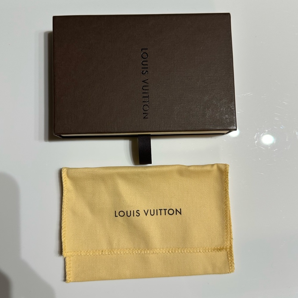 Louis Vuitton authentic box & dust bag for keychain cardholder